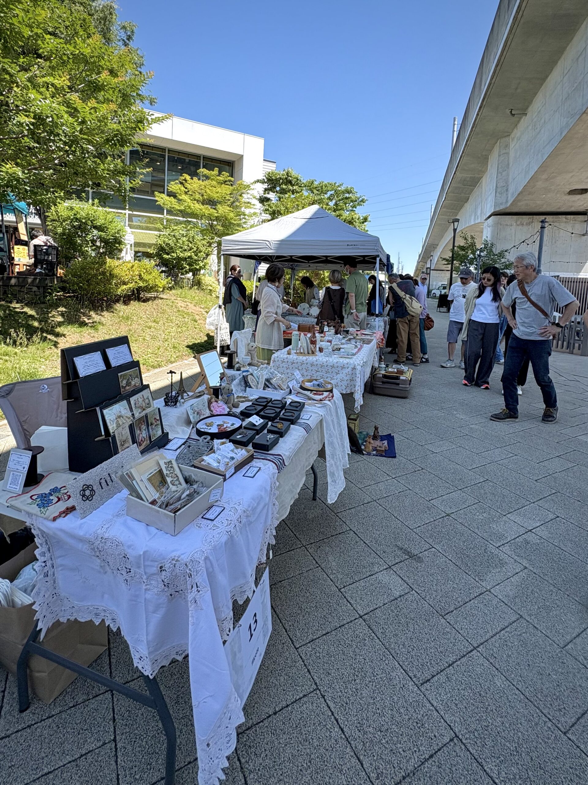 蚤の市の会場風景