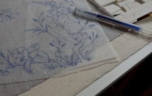 オートクチュール刺繍の図案