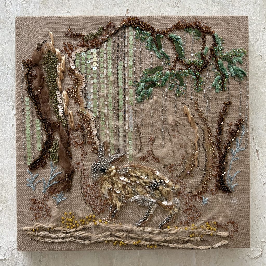 
刺繍作品『Les Passeurs ― 時のあわい』
ギャラリー国立　THE ANIMALS 2026出展作品
