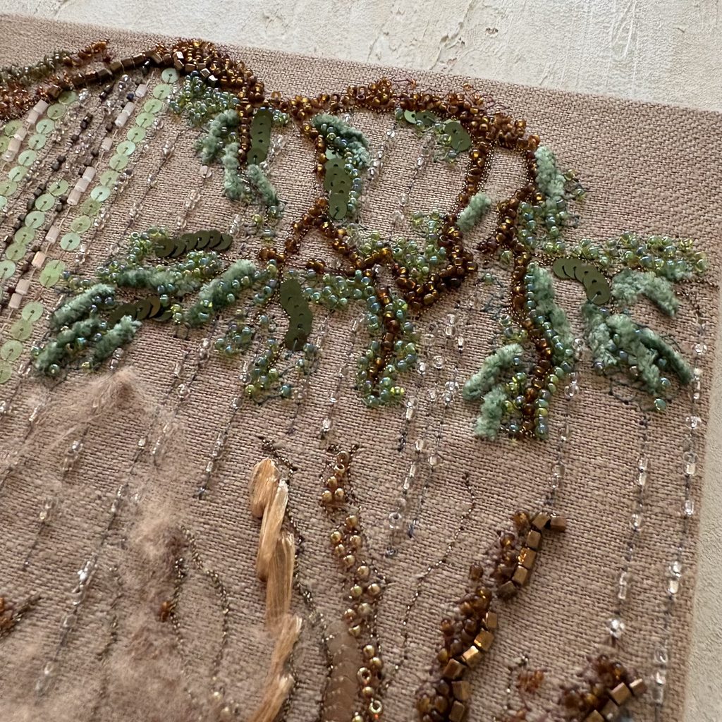 刺繍詳細 森